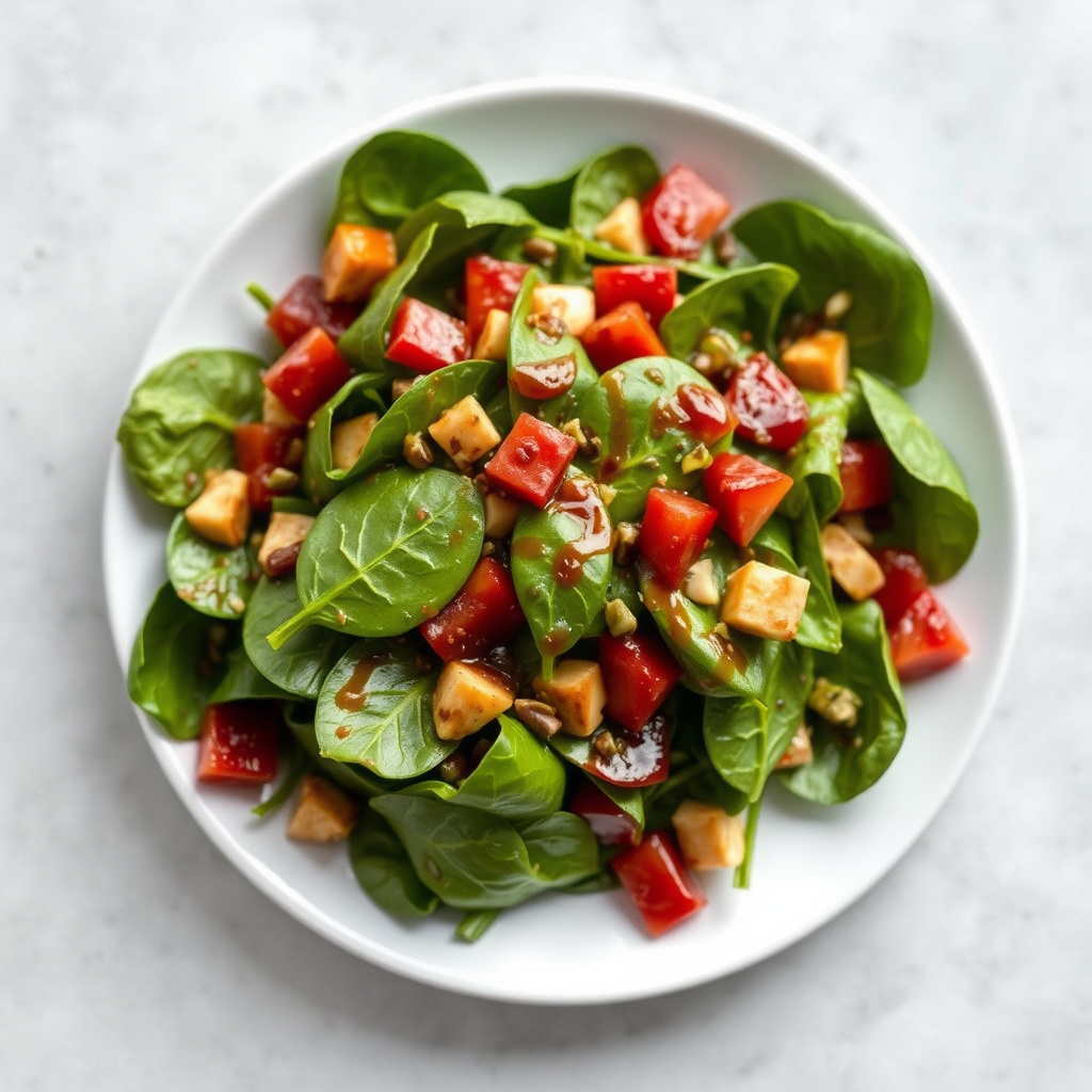 Glassert spinatsalat