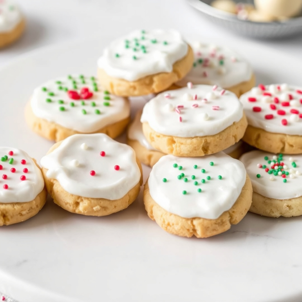 Glutenfrie pyntede shortbread-kaker med glasur