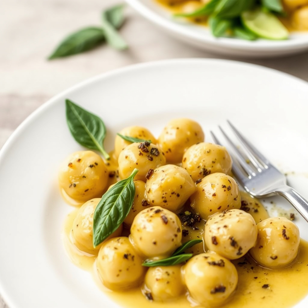 Gnocchi med salviesmørsaus