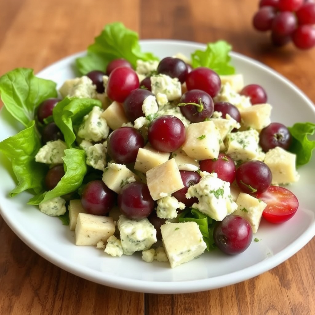 Gorgonzola- og druesalat
