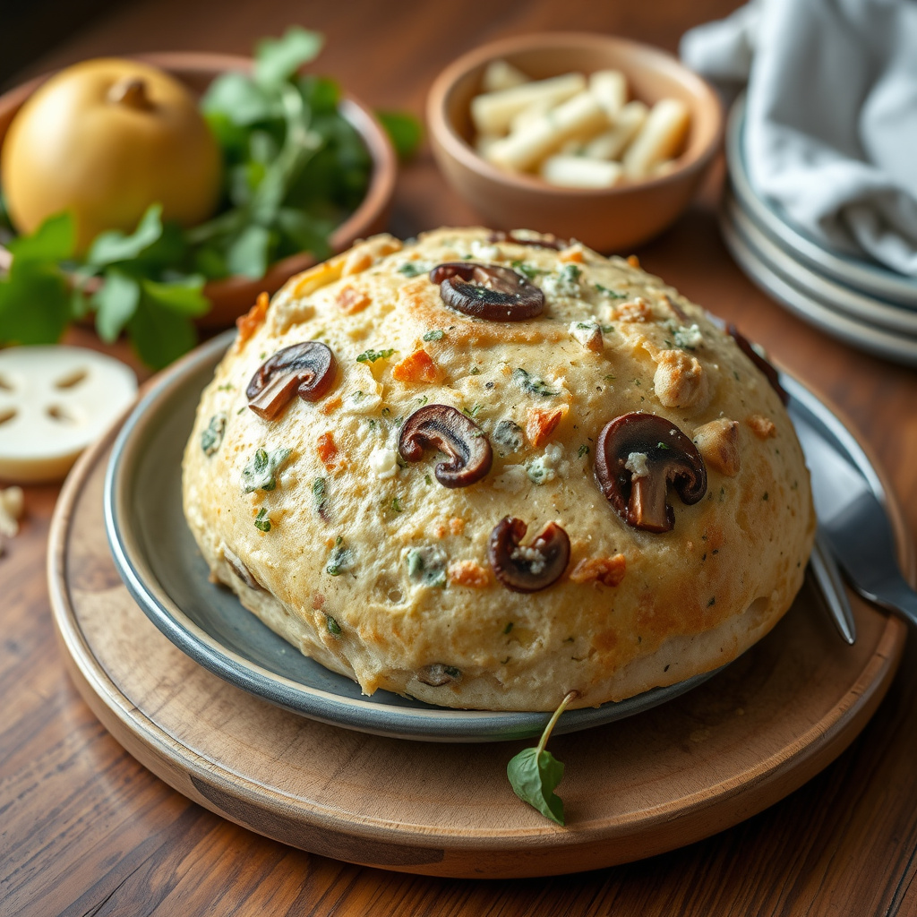 Gorgonzola-sopp-bolle