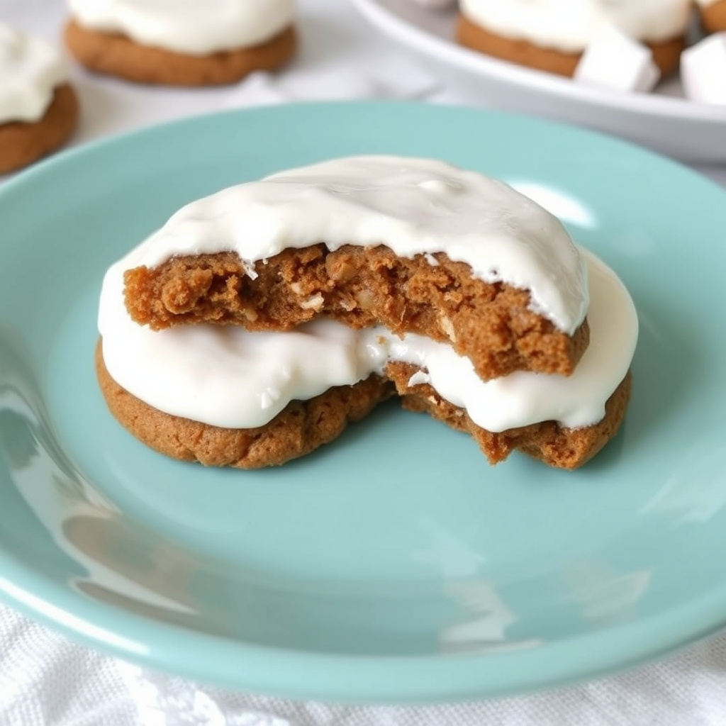 Grammy Carls regel for molassekjeks med kokt marshmallow-frosting