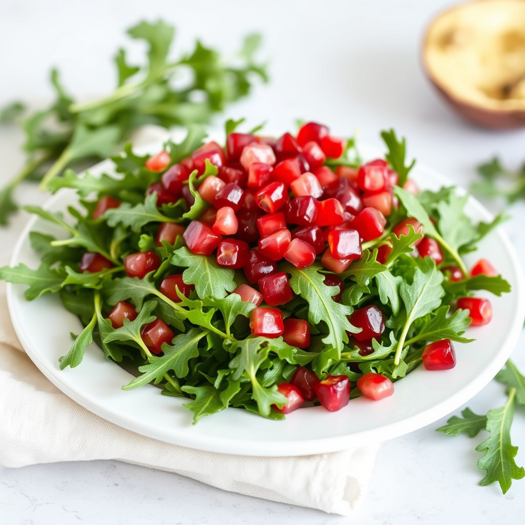 Granateplesalat med ruccola
