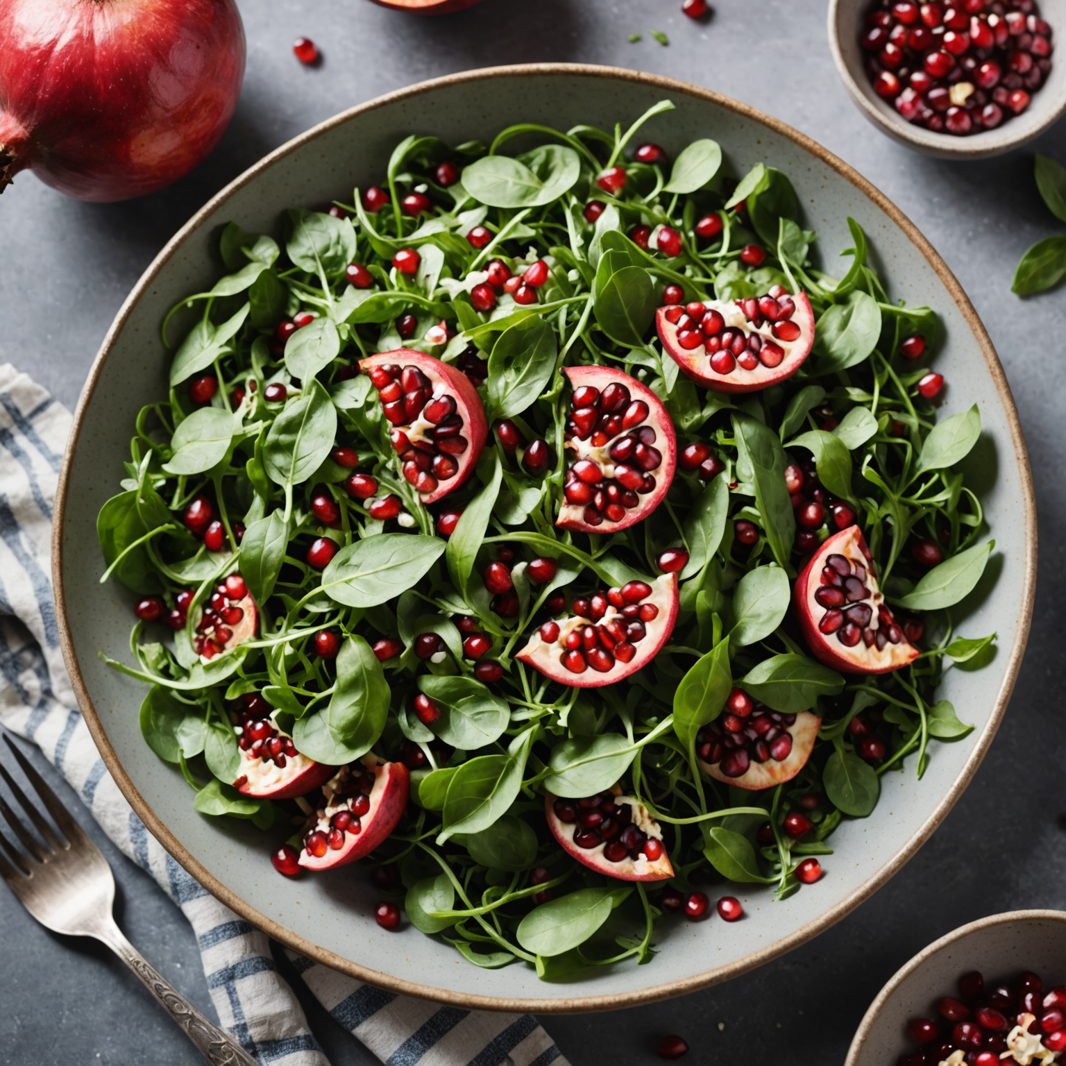 Granateplesalat med ruccola