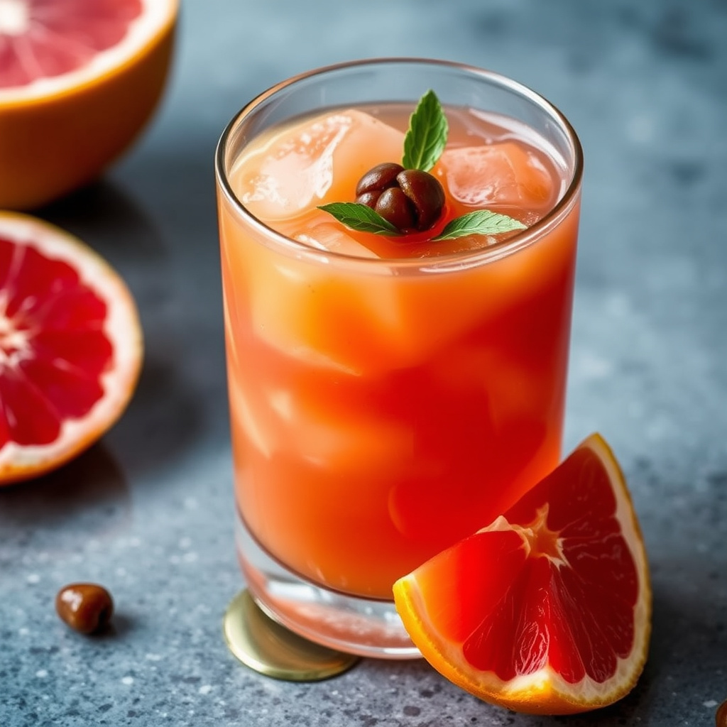 Grapefrukt med rosinromsaus