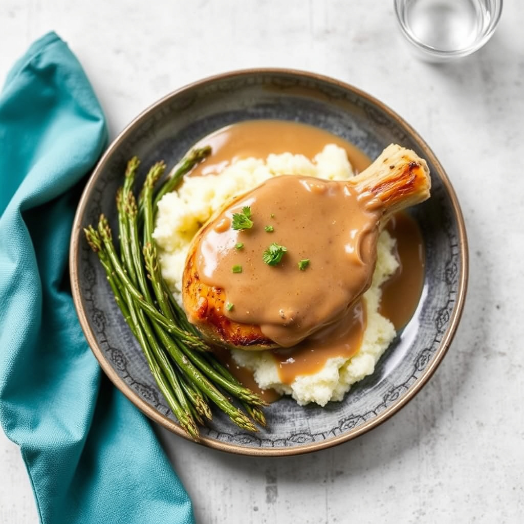 Klassisk sjy til gås med aubergine