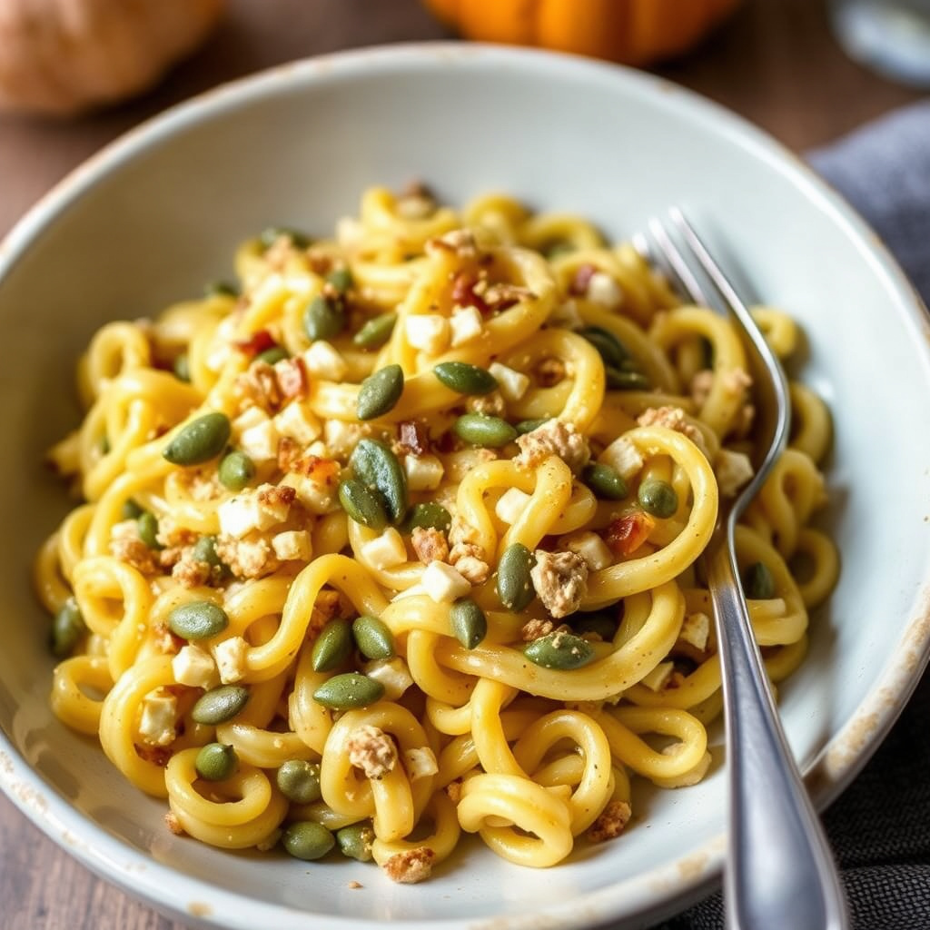 Gresskarkjerner Spaetzle