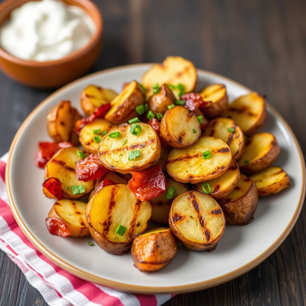 Grillede baconpoteter