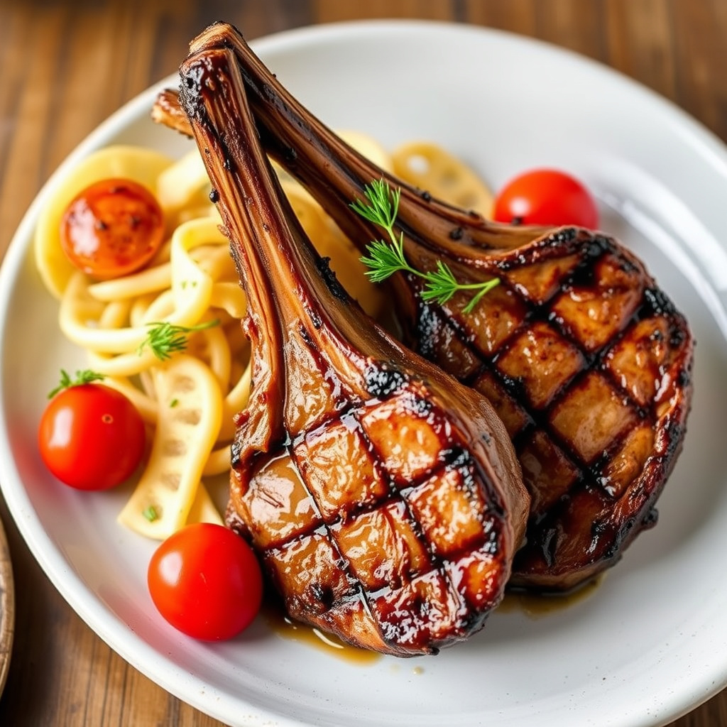 Grillede lammekoteletter