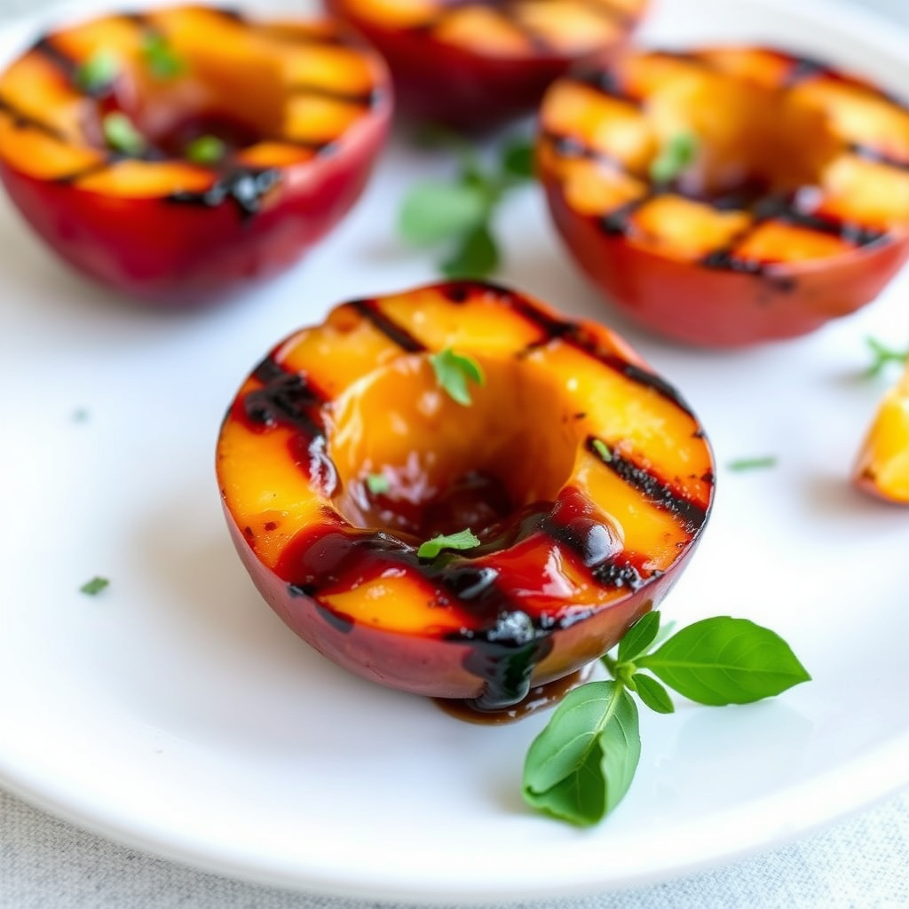 Grillede Zinfandel-peach