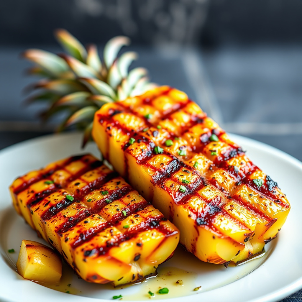 Grillet ananas