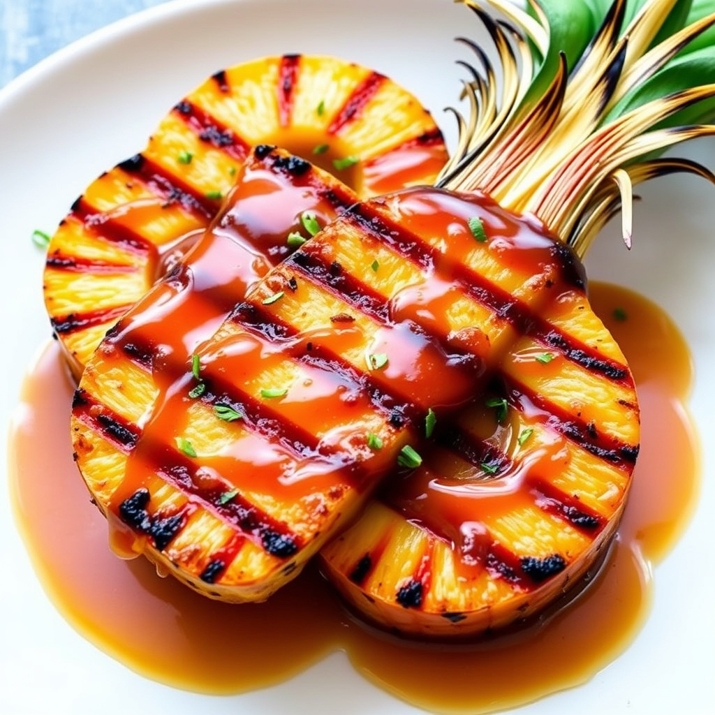 Grillet ananas med melasse
