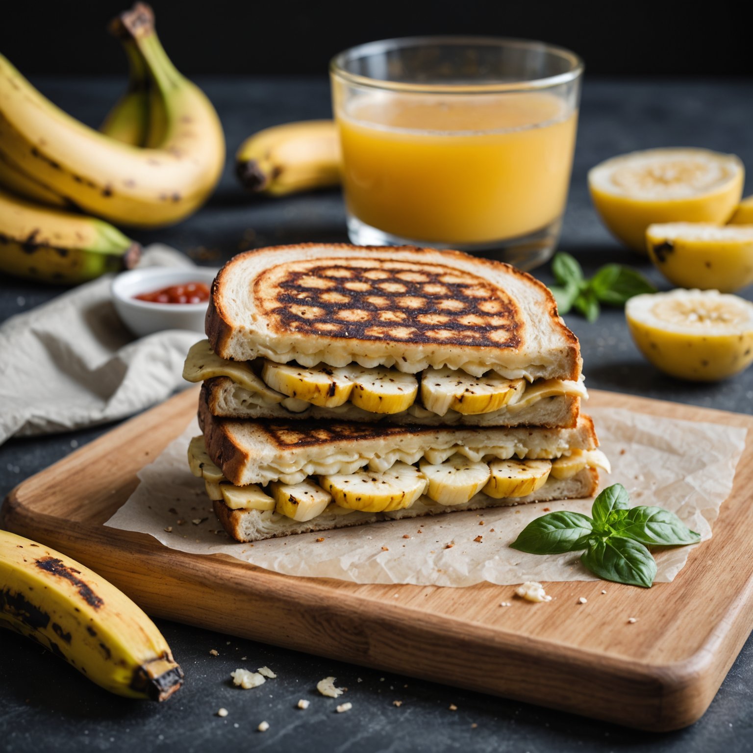 Grillet bananpanini
