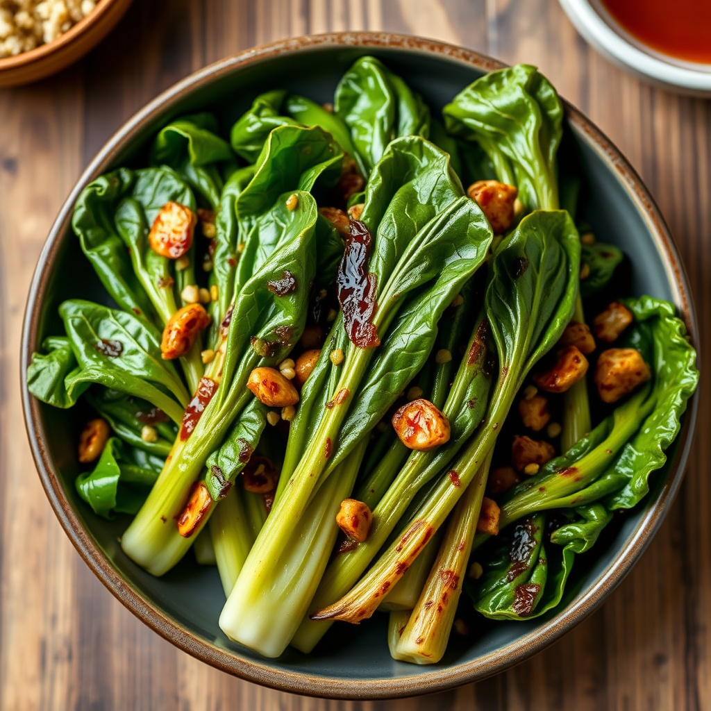 Grillet bok choy