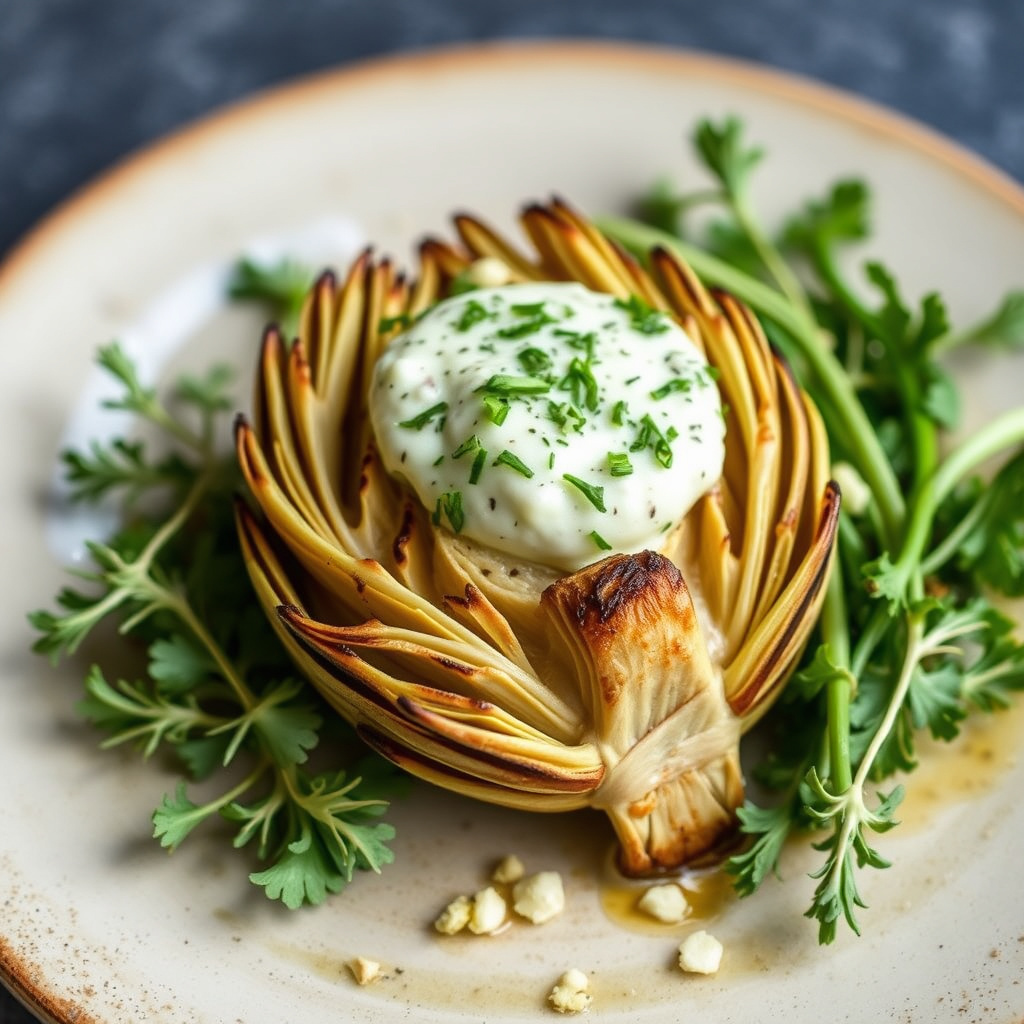 Grillet Castroville-artisjokk med estragon-remulade