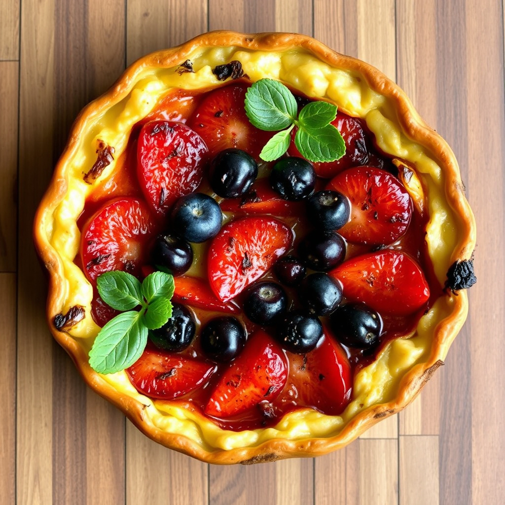 Grillet fruktclafoutis