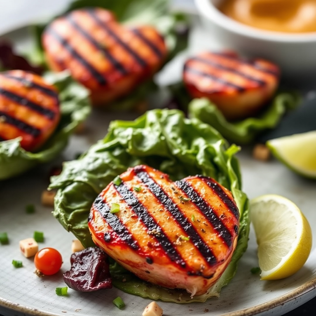 Grillet hjertesalat av Romaine