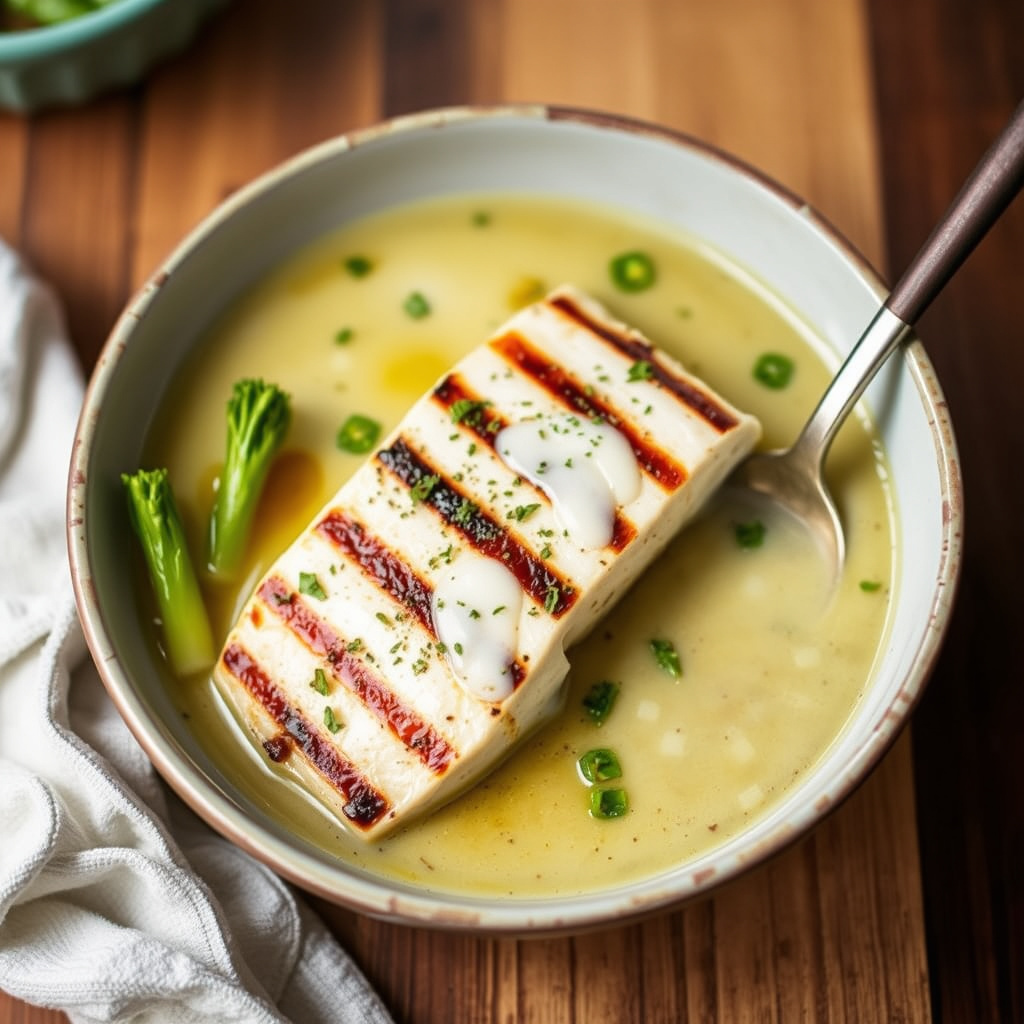 Grillet mahi mahi med grønn chili- og kokosmelksaus