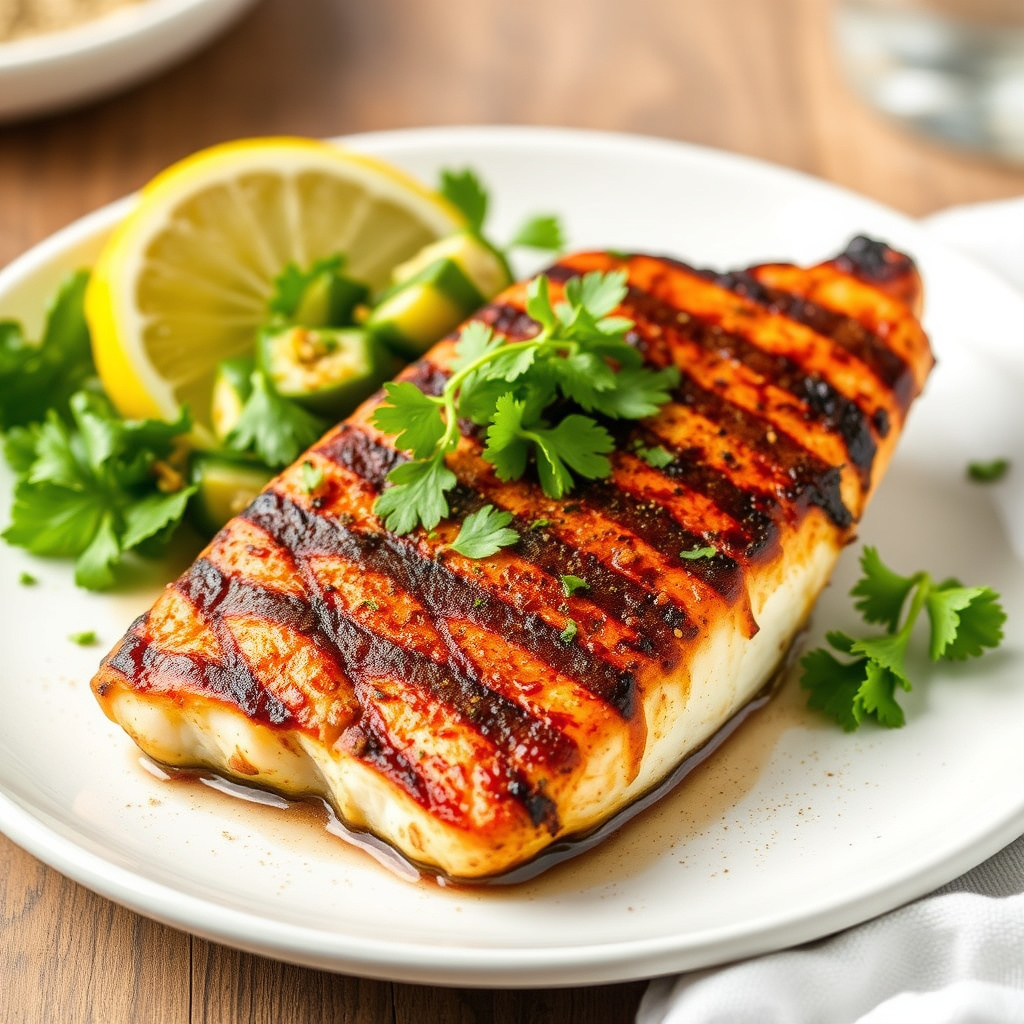 Grillet mahi mahi med jerk-krydder