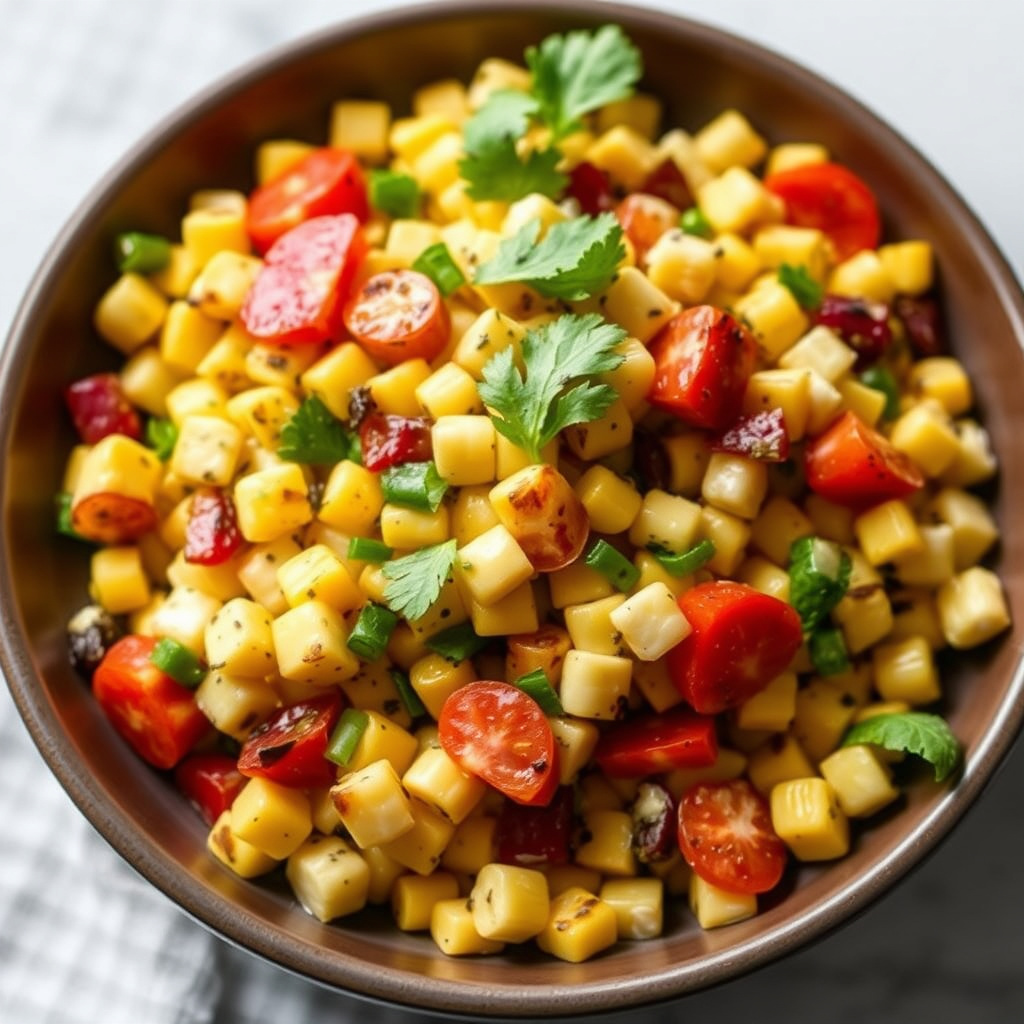Grillet mais salat