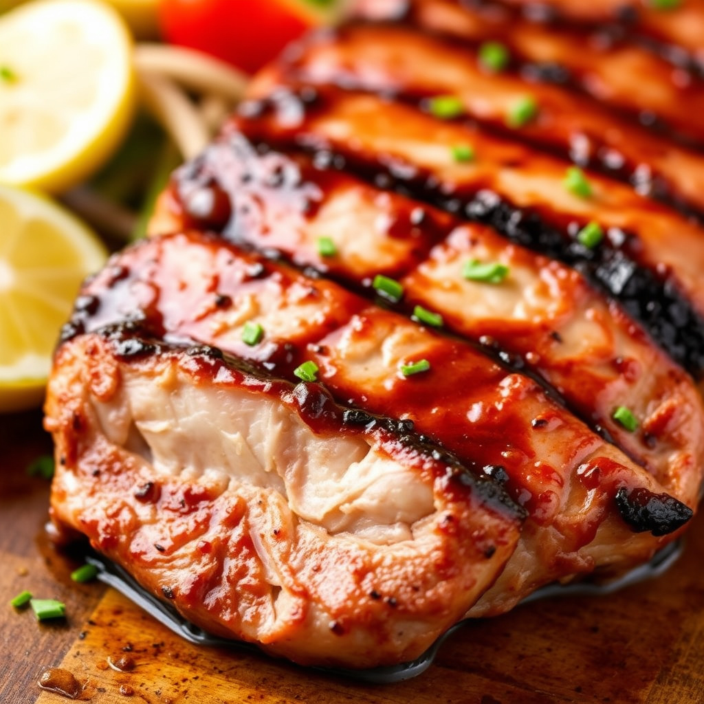 Grillet marinert svinefilet