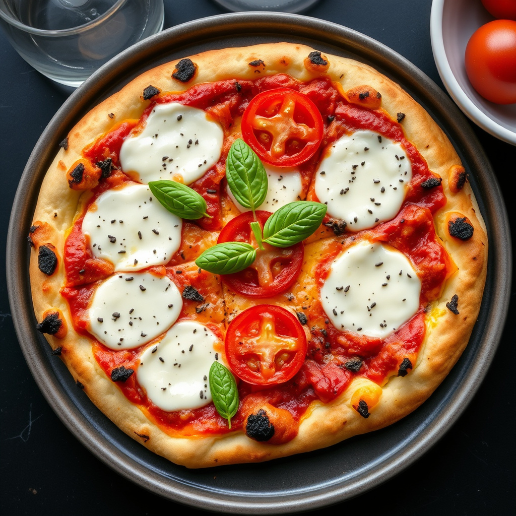 Grillet pizza Margherita