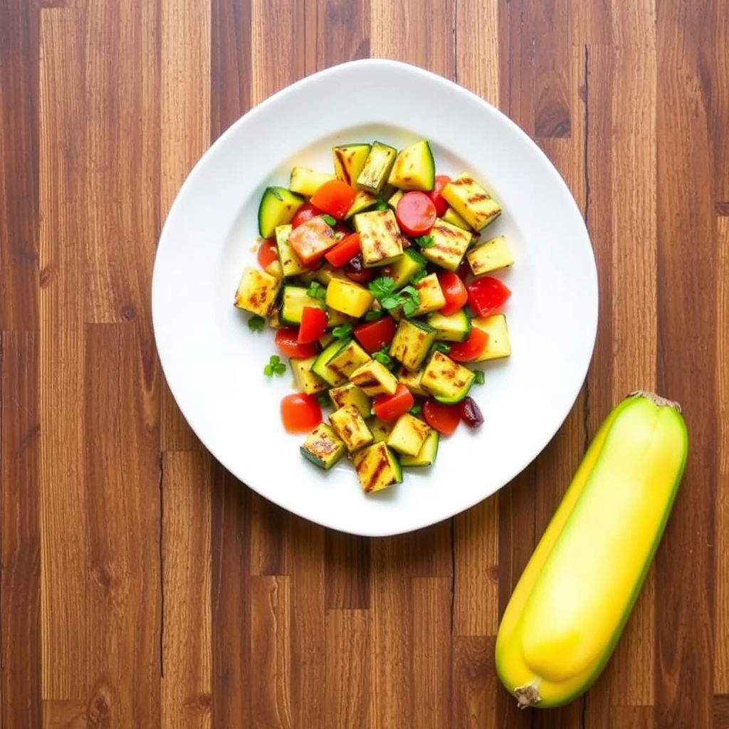 Grillet squash-succotash