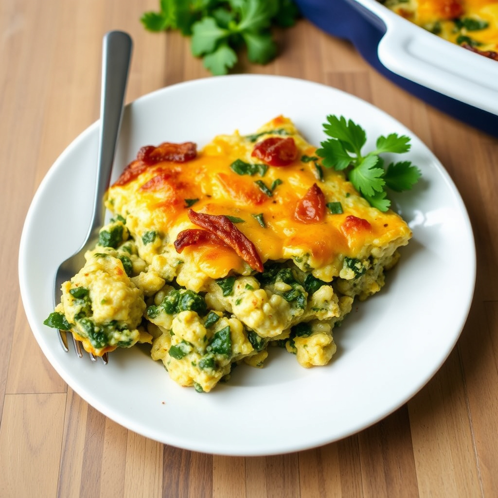 Grits- og grønnsakscasserolle