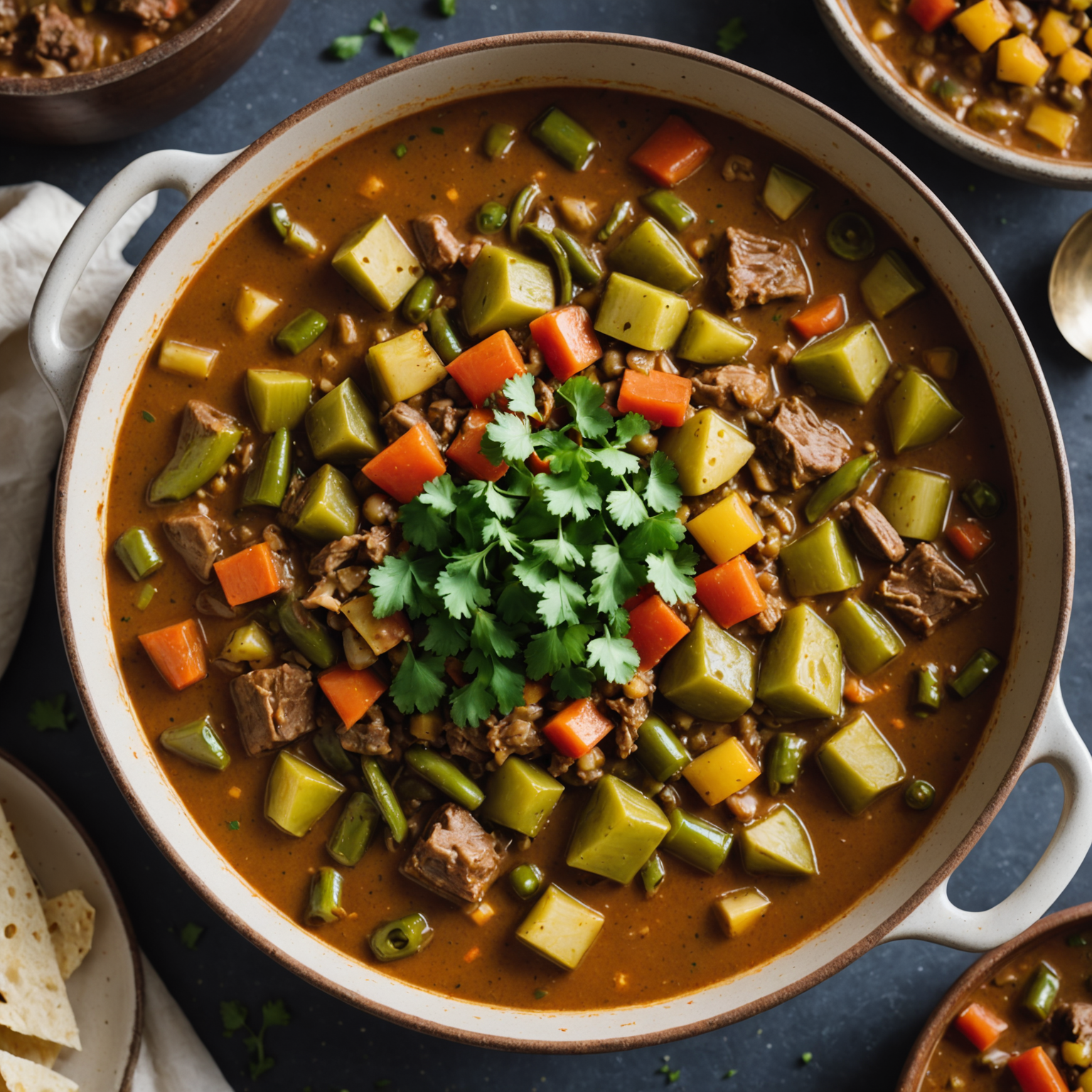 Grønn chili-gryte