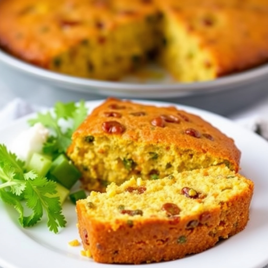 Grønn chili og maisbrød