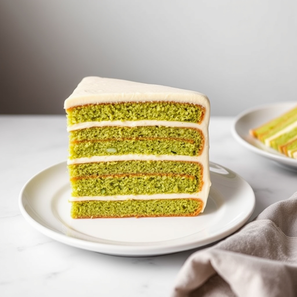 Grønn te-lagkake
