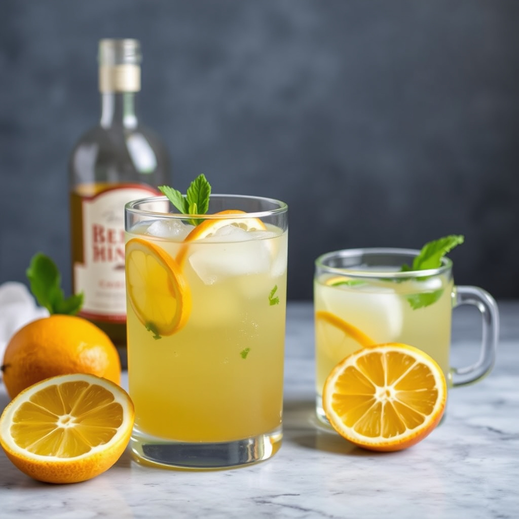 Grønn te og sitruswhiskey-punsj
