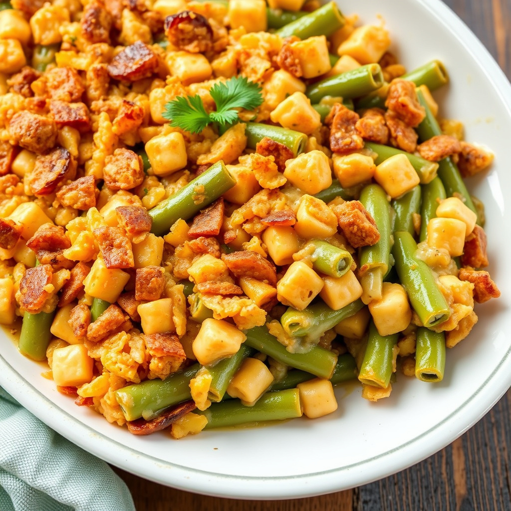 Grønne bønner i form