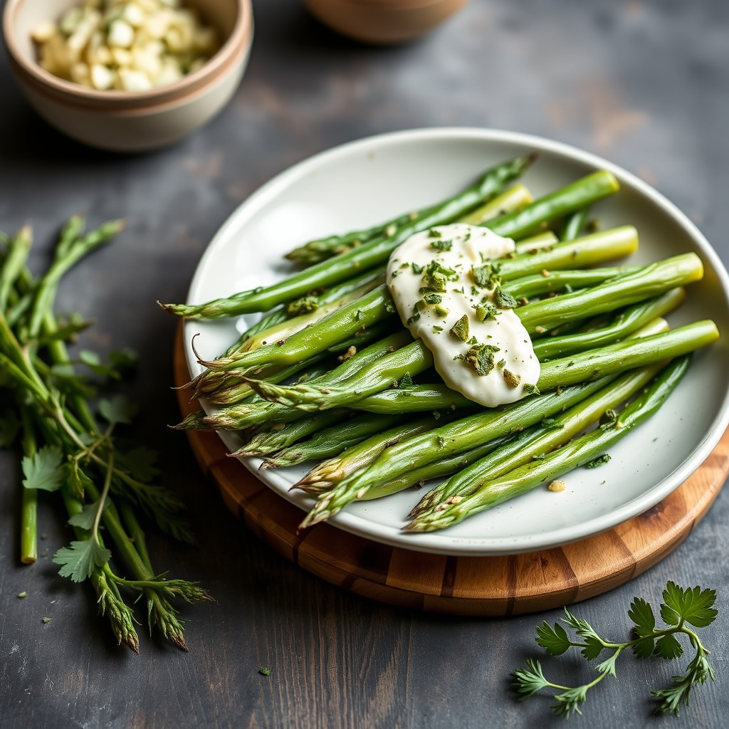 Grønne bønner med urtesmør