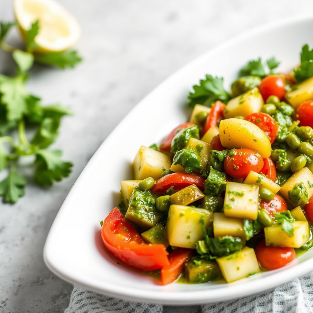 Grønnsaker i Salsa Verde