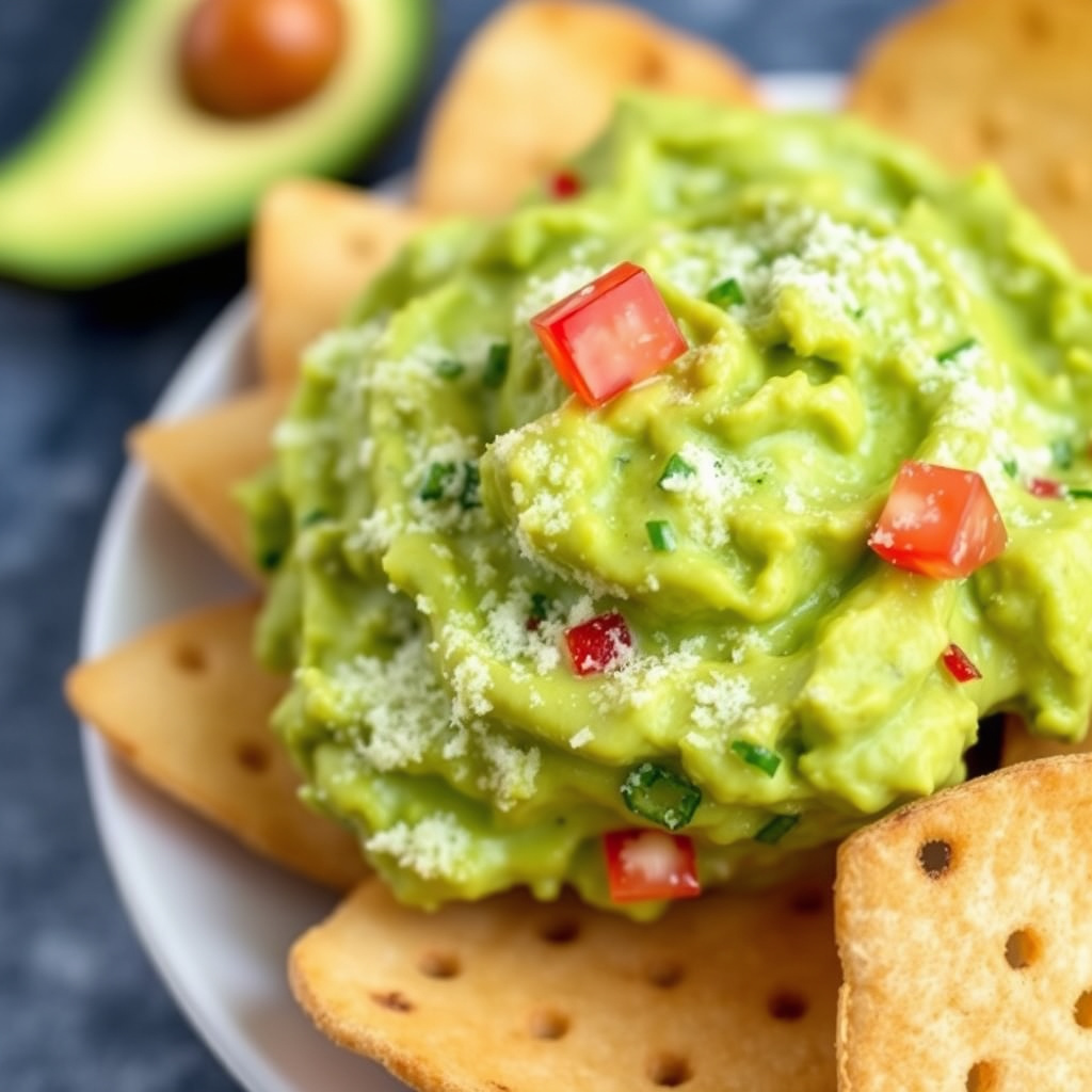 Guacamole "Frosting" med maismuffins