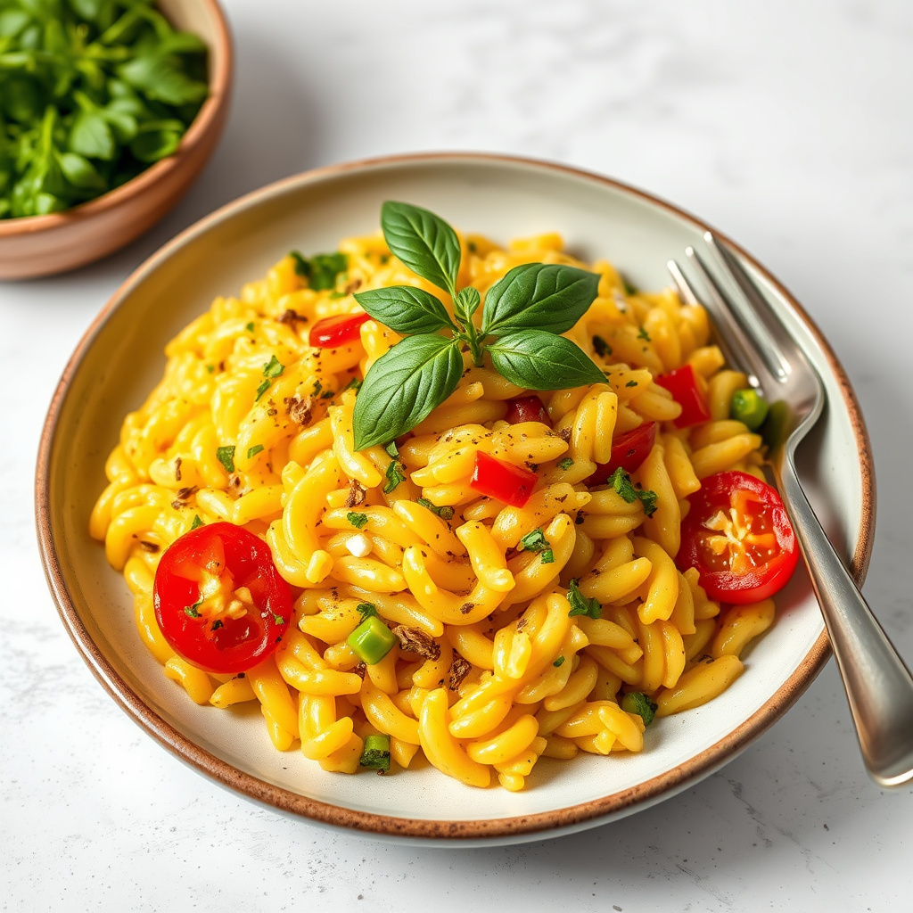 Gul paprika-risotto