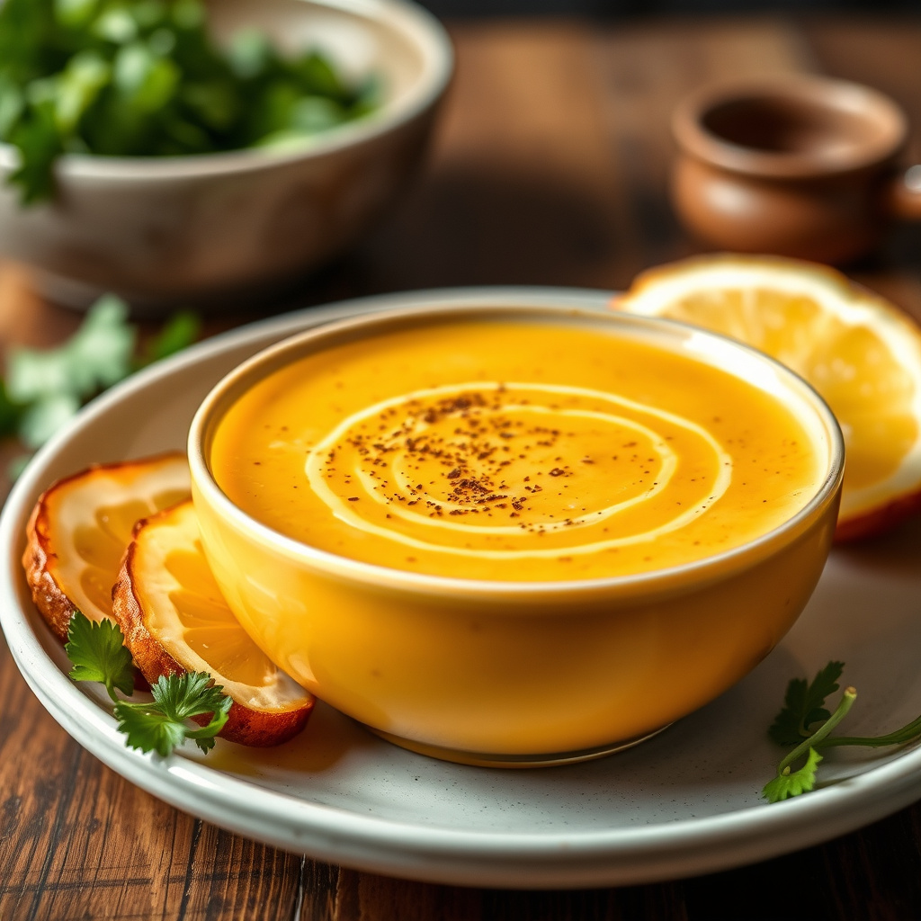 Gullfarget gazpacho med krabbekjøtt