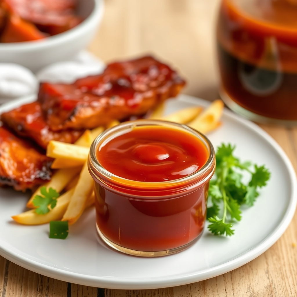 Gullfarget grillketsaus