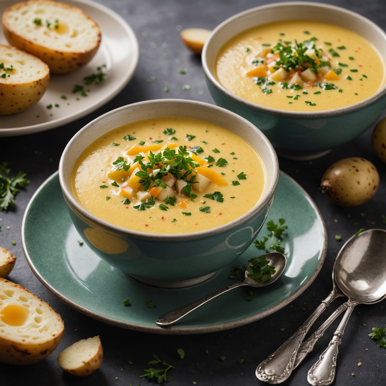 Gullpotetsuppe