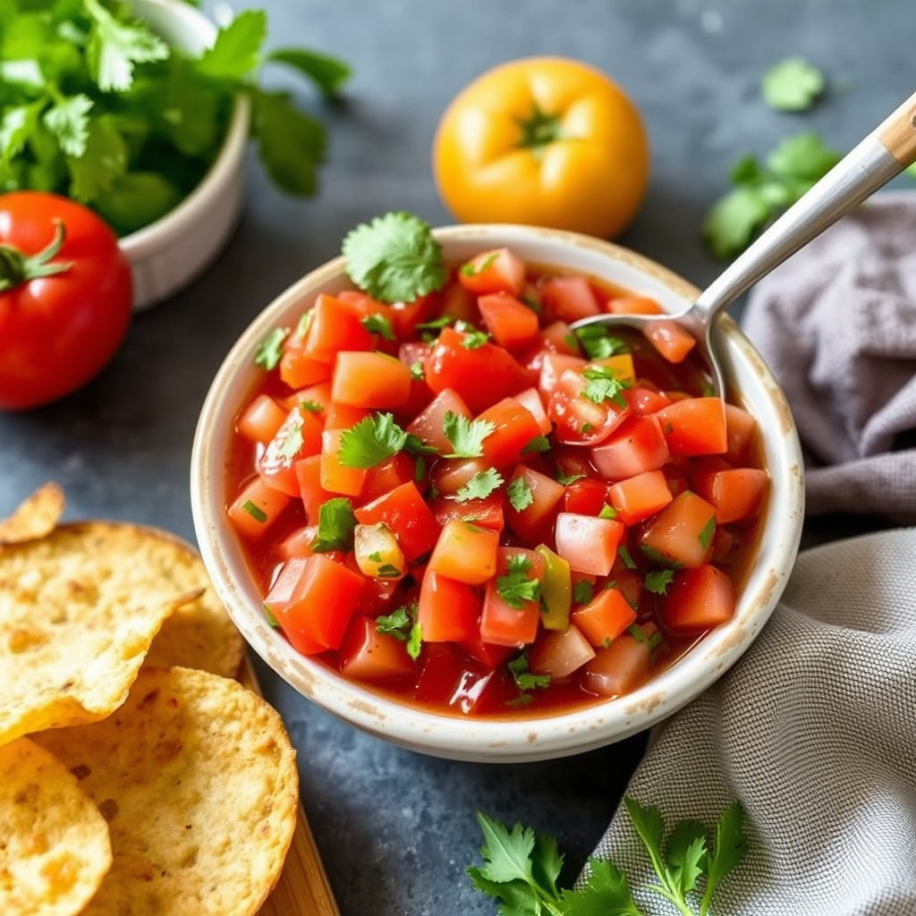 Frisk hageplommesalsa