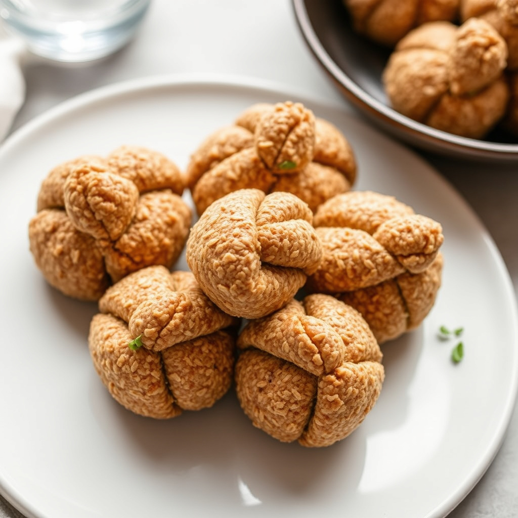 Hakkede hvete-topknuter