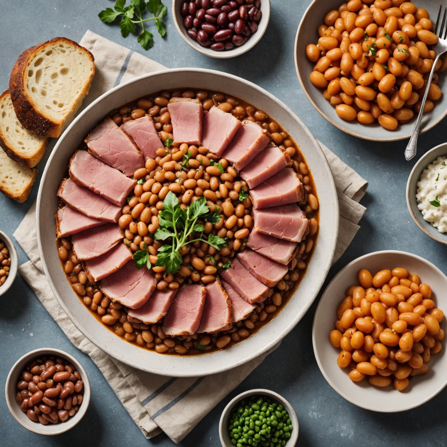 Ham og bønner og mer