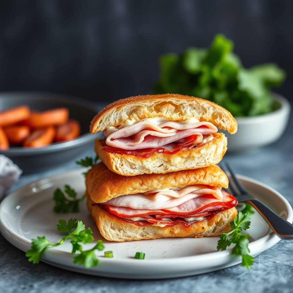 Ham Pan Sandwiches