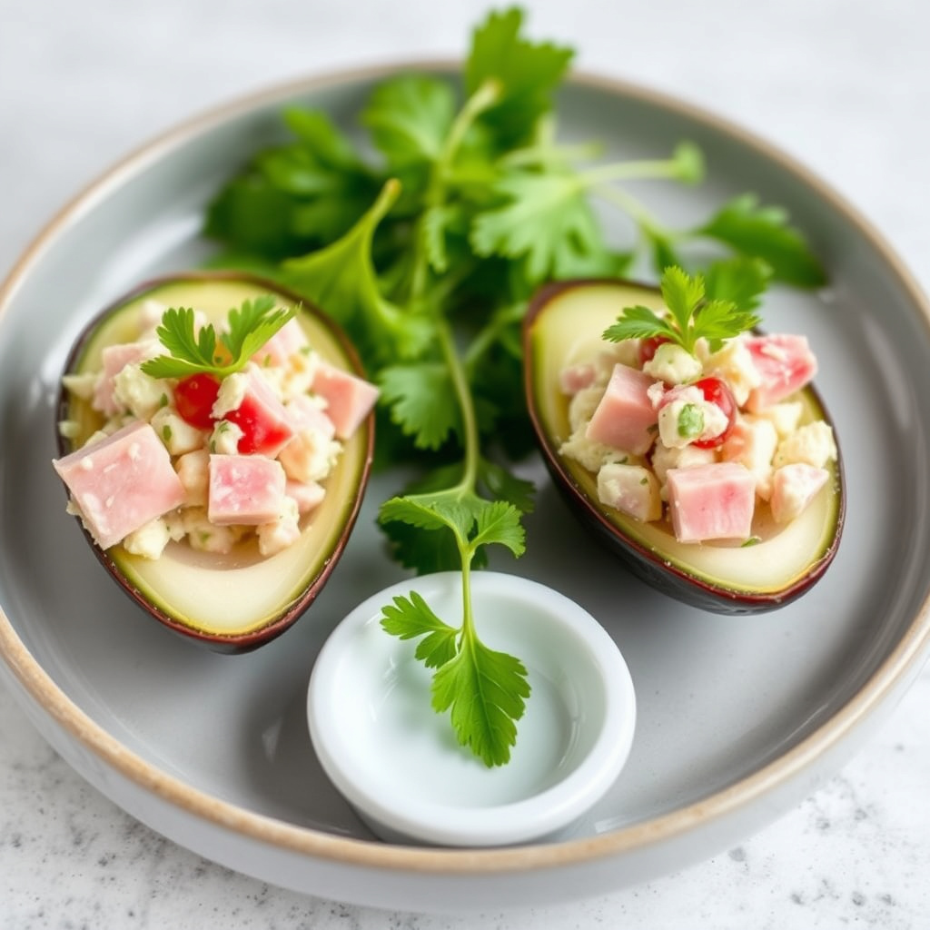 Skinkesalat i endiveblader