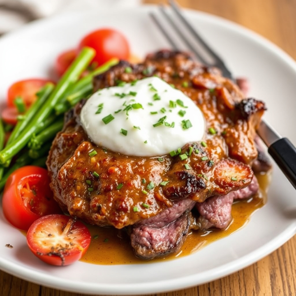 Hanger steak provencal