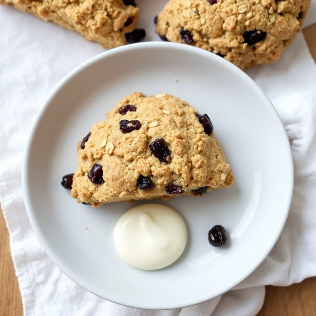Havregryns- og currantscones