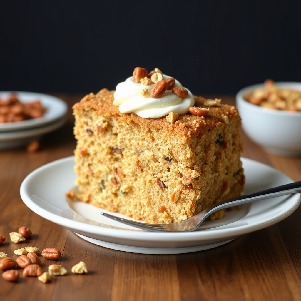 Havregryns- og pralinekake