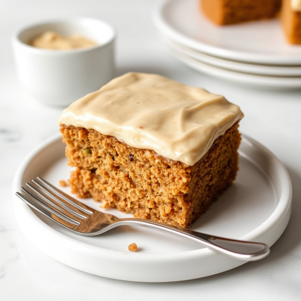 Havrekake med penuche-frosting