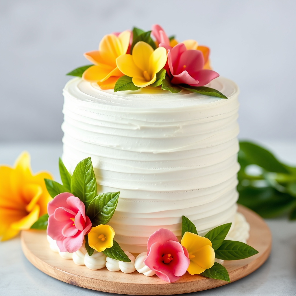 Hawaiisk bryllupskake I